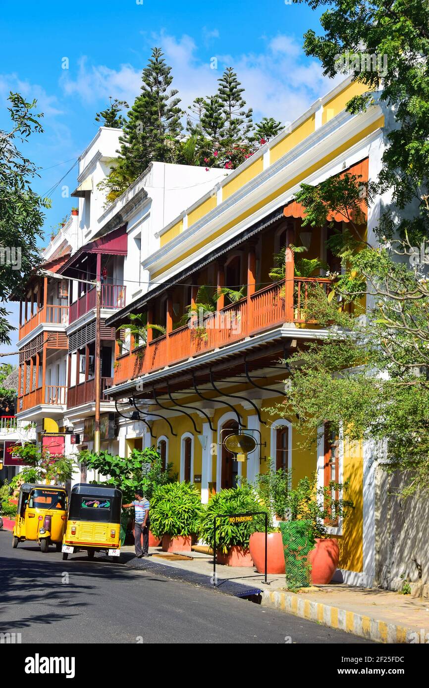 Puducherry, Pondicherry, Tamil Nadu, India Stock Photo - Alamy