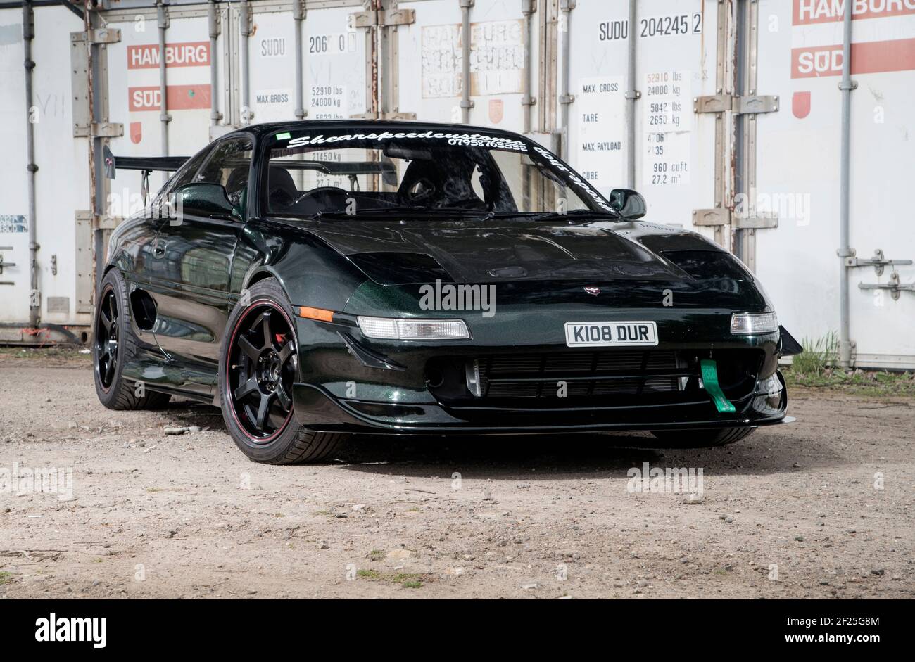 Modified Mk2 Toyota MR2 Japanese mid engine sports car Stock Photo Alamy