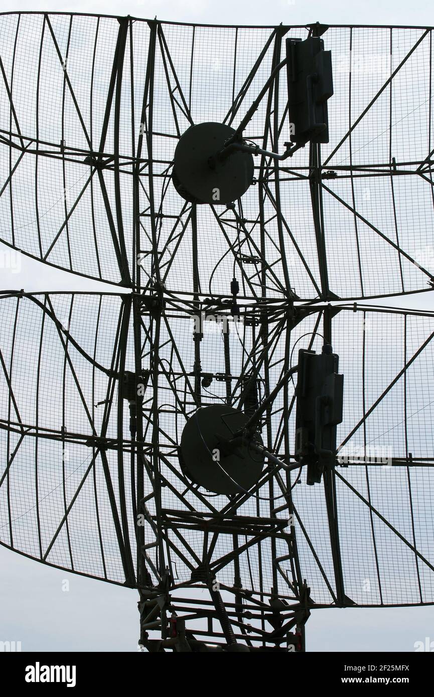 military mobile radar station against the blue sky, Russia Stock Photo ...