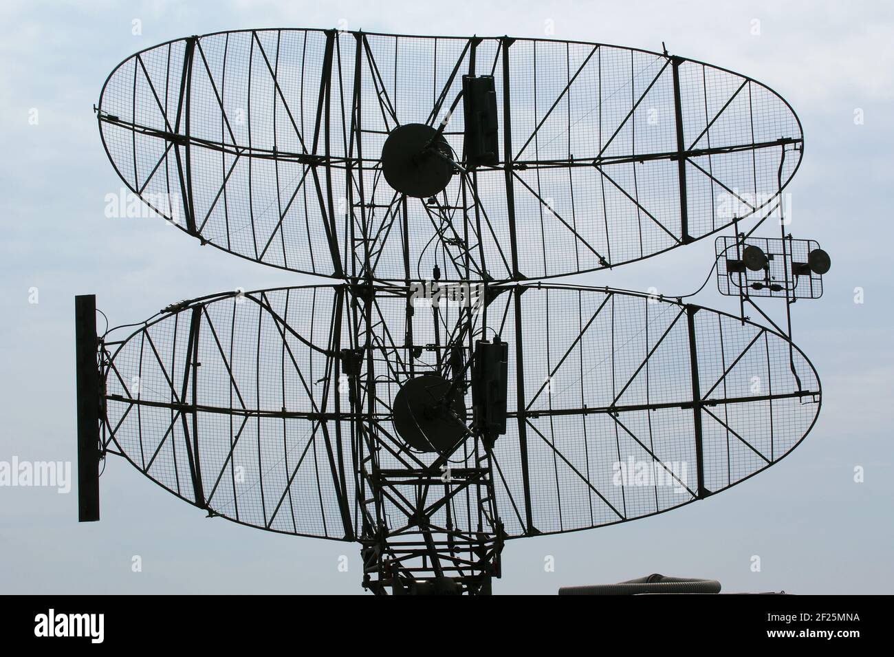 military mobile radar station against the blue sky, Russia Stock Photo ...