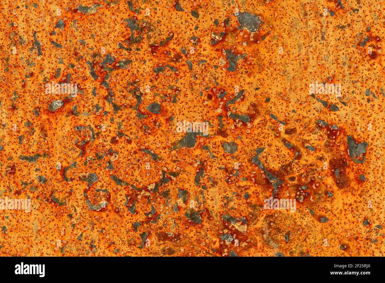 Completely Rusty Metal Plate Background Stock Photo