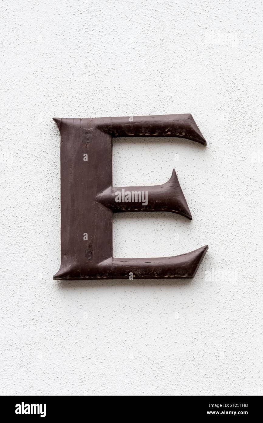 Big letter e hi-res stock photography and images - Alamy