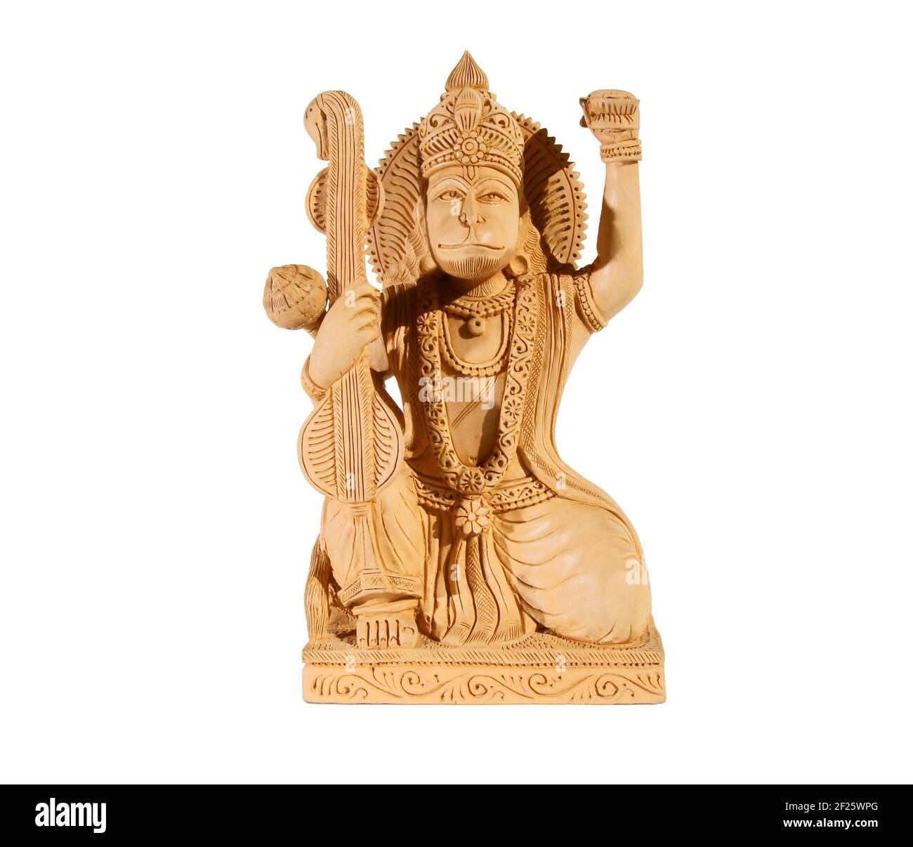 Deity of Hanuman from India on white background Stock Photo - Alamy