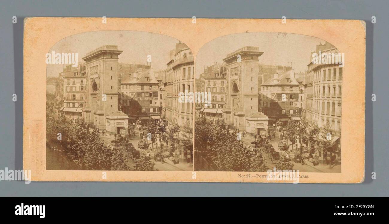 Tirage Albuminé Vintage De L'Église Saint-Denis à Paris, Circa 1880 - Format 27x18,5 Cm
