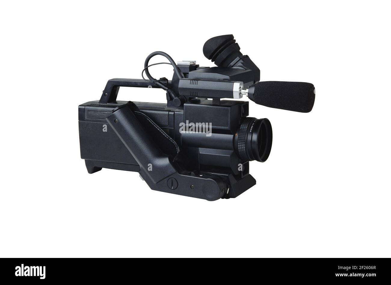 old-fashioned television video camera isolated on white Stock Photo - Alamy