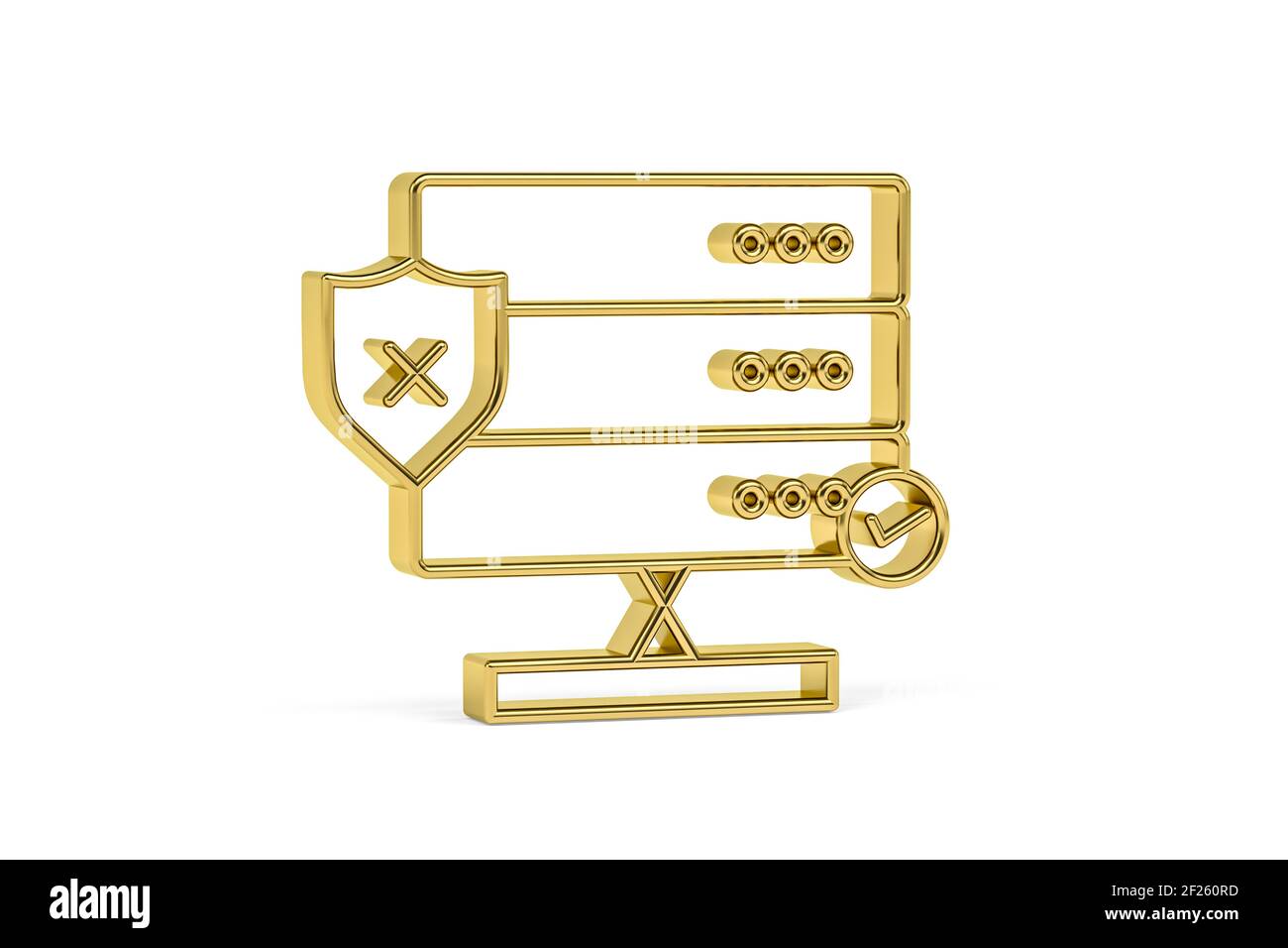 Golden 3d network router board icon isolated on white background - 3D ...