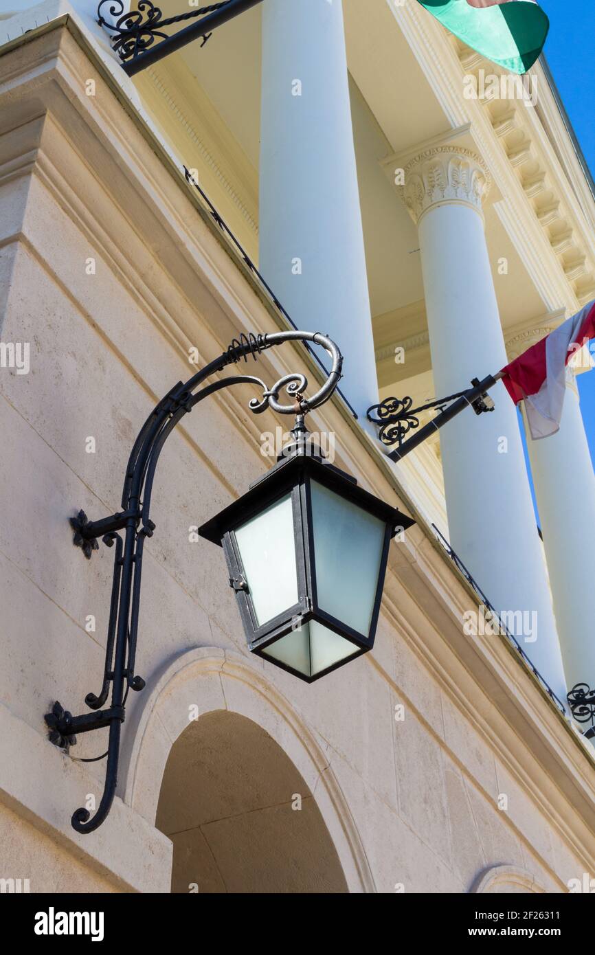 Wrought iron street lamp hi-res stock photography and images - Alamy