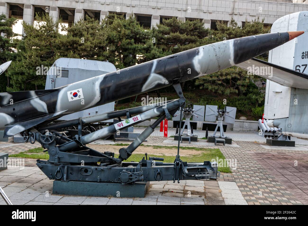 Seoul, South Korea. 27th May, 2017. Missile at the War Memorial of Korea Museum. Stock Photo