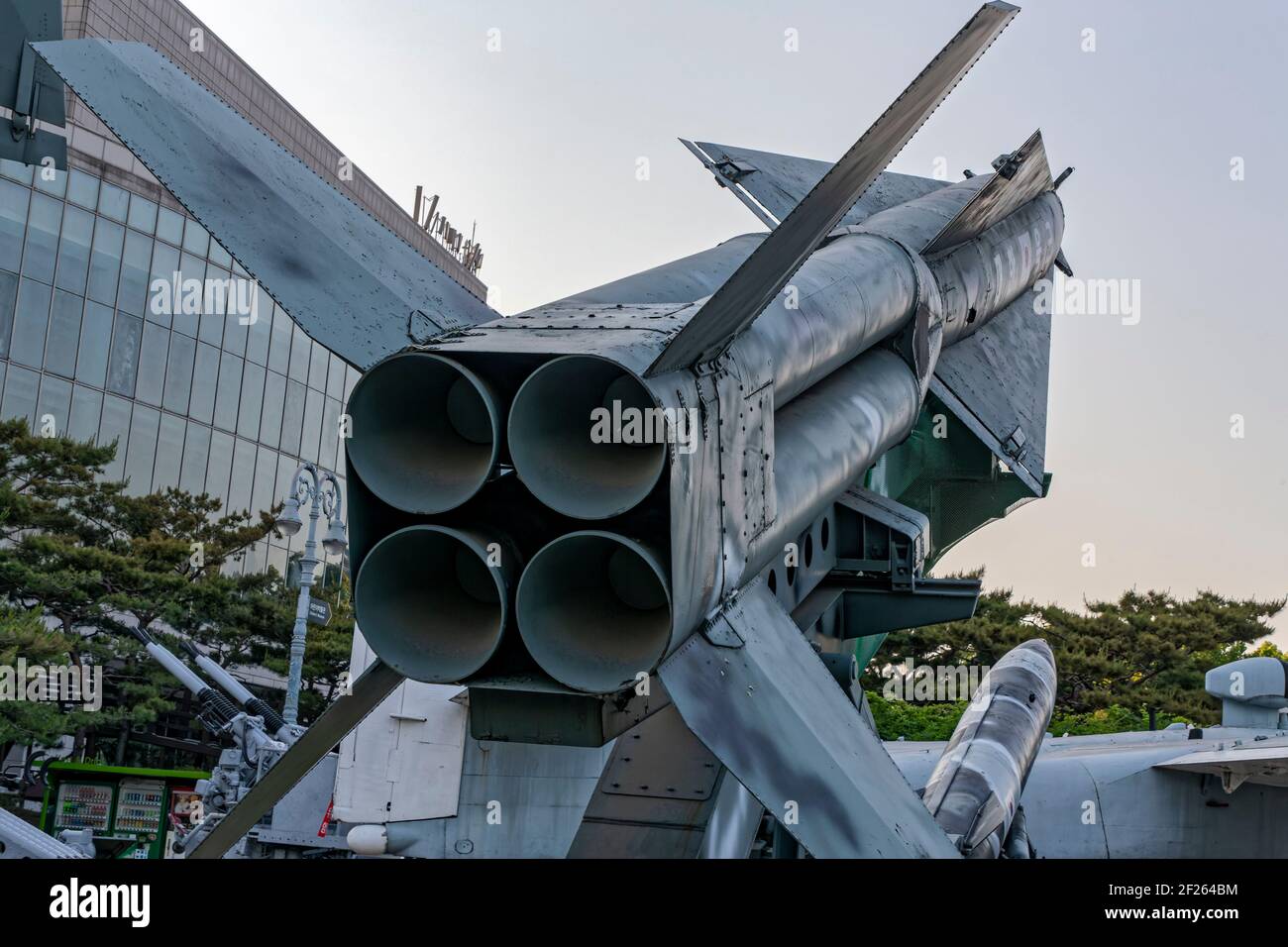 Seoul, South Korea. 27th May, 2017. MIM-14 Nike Hercules Missile at the War Memorial of Korea Museum. Stock Photo
