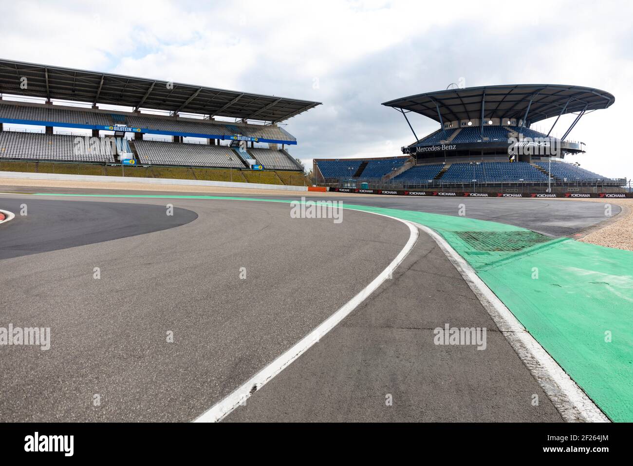 Nürburgring, empty seats, no races, no events Stock Photo