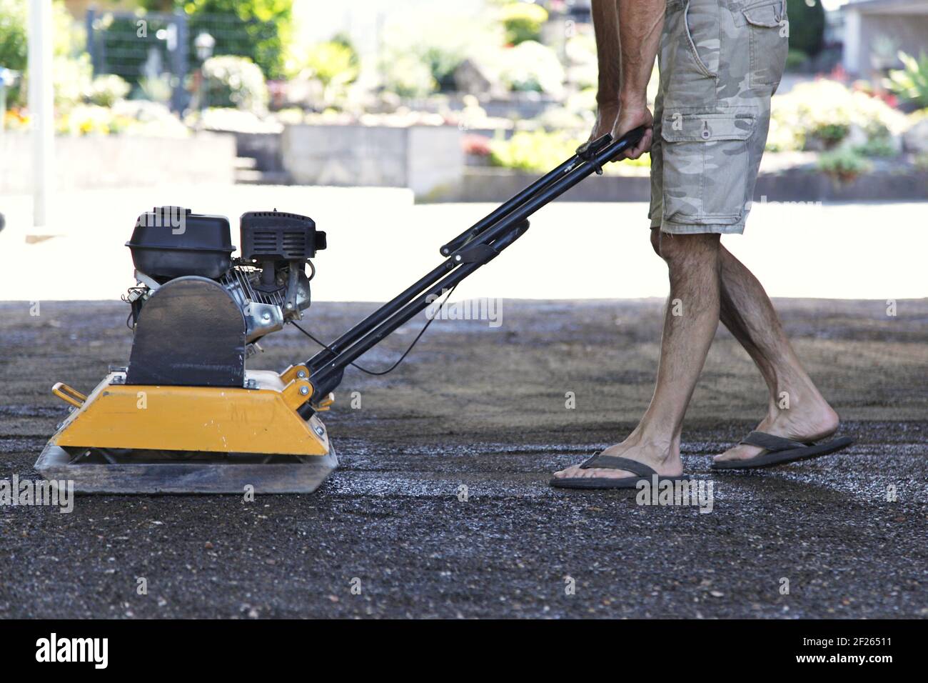 Manual Dirt Compactor High Resolution Stock Photography and Images Alamy