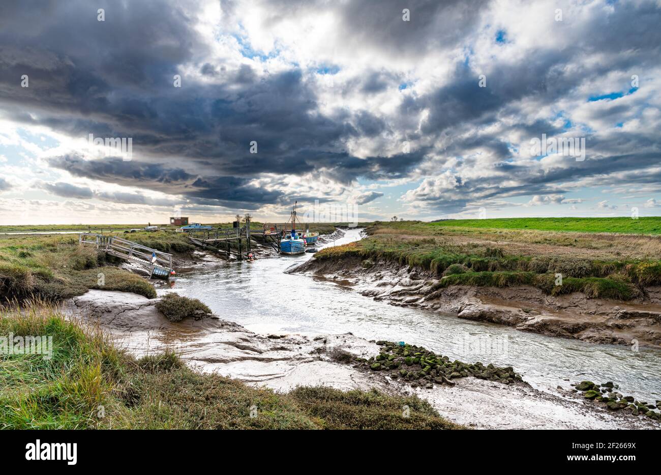 Steeping River, Gibraltar point, Lincolnshire, England Stock Photo
