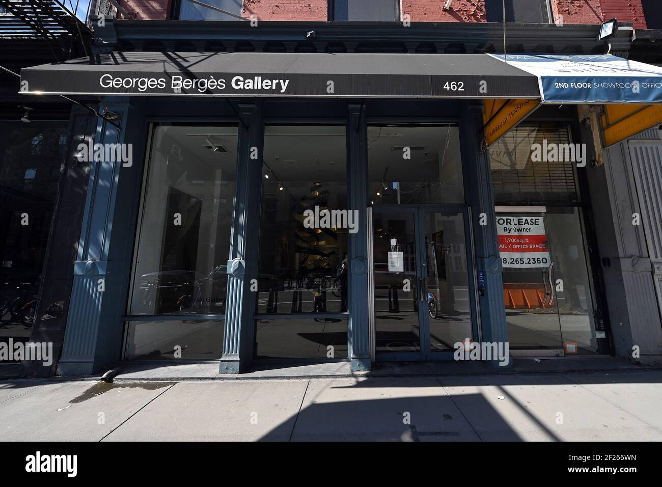 New York, USA. 10th Mar, 2021. Exterior view of the Berges