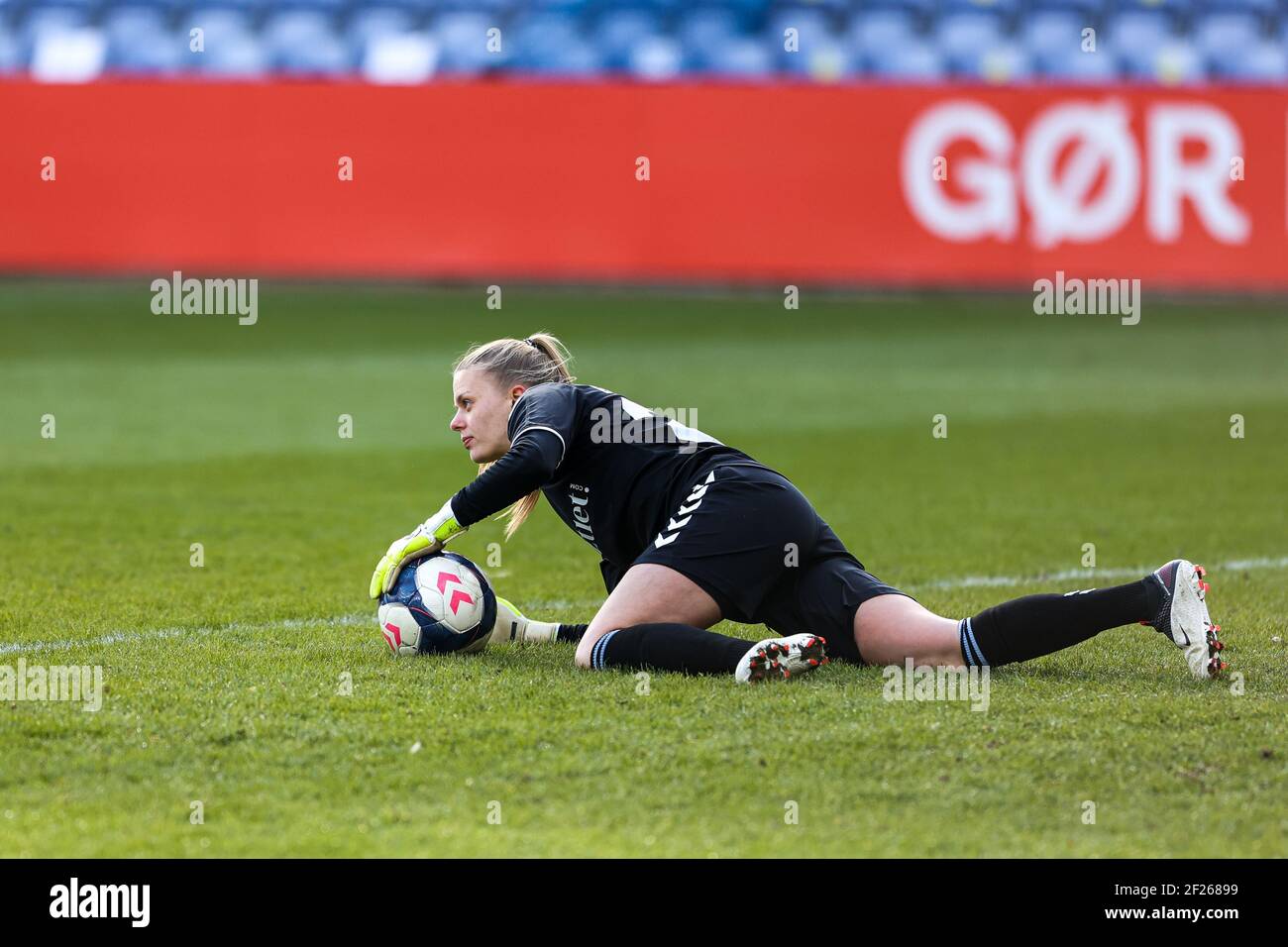 brondby denmark 10th mar 2021 naja bahrenscheer 20 of brondby if seen during the uefa women s champions league match between brondby if and olympique lyon at brondby stadion in broendby denmark photo