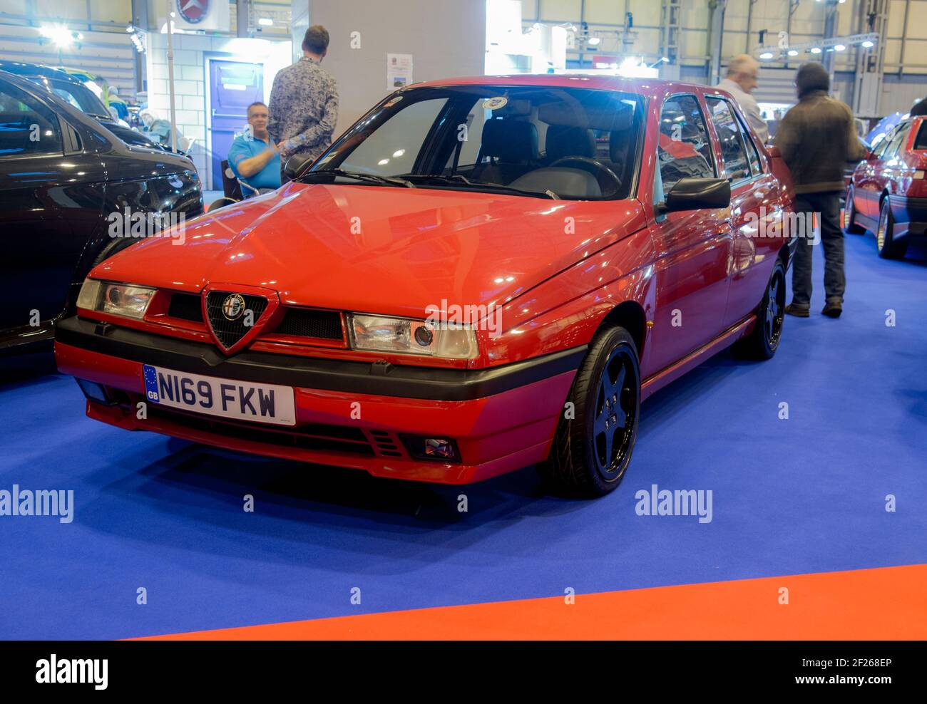 Alfa Romeo 155 - Cars on show at the NEC Classic Car Show, UK Stock Photo