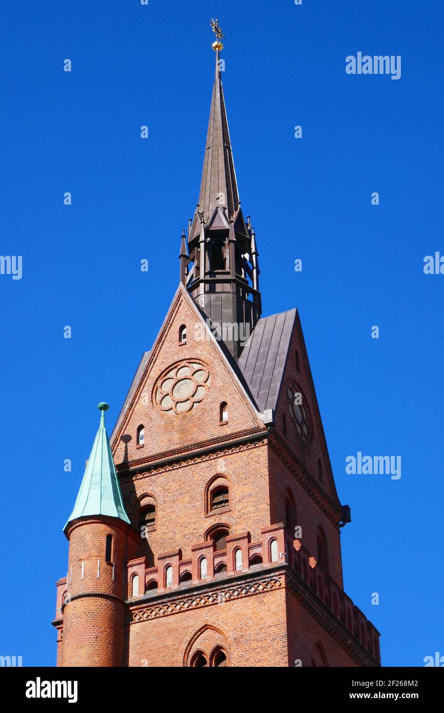 Propsteikirche Herz Jesu in LÃ¼beck Stock Photo