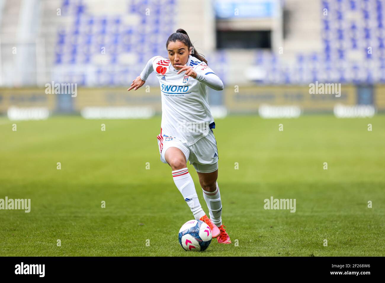 Brondby Denmark 10th Mar 2021 Sakina Karchaoui 26 Of Olympique Brondby Denmark 10th Mar 2021 Sakina Karchaoui 26 Of Olympique