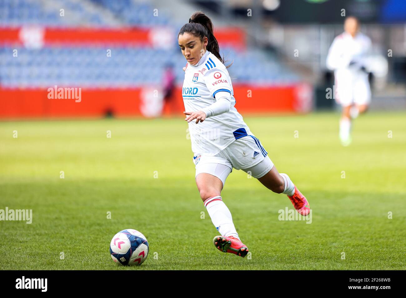brondby denmark 10th mar 2021 sakina karchaoui 26 of olympique lyon seen during the uefa women s champions league match between brondby if and olympique lyon at brondby stadion in broendby denmark photo