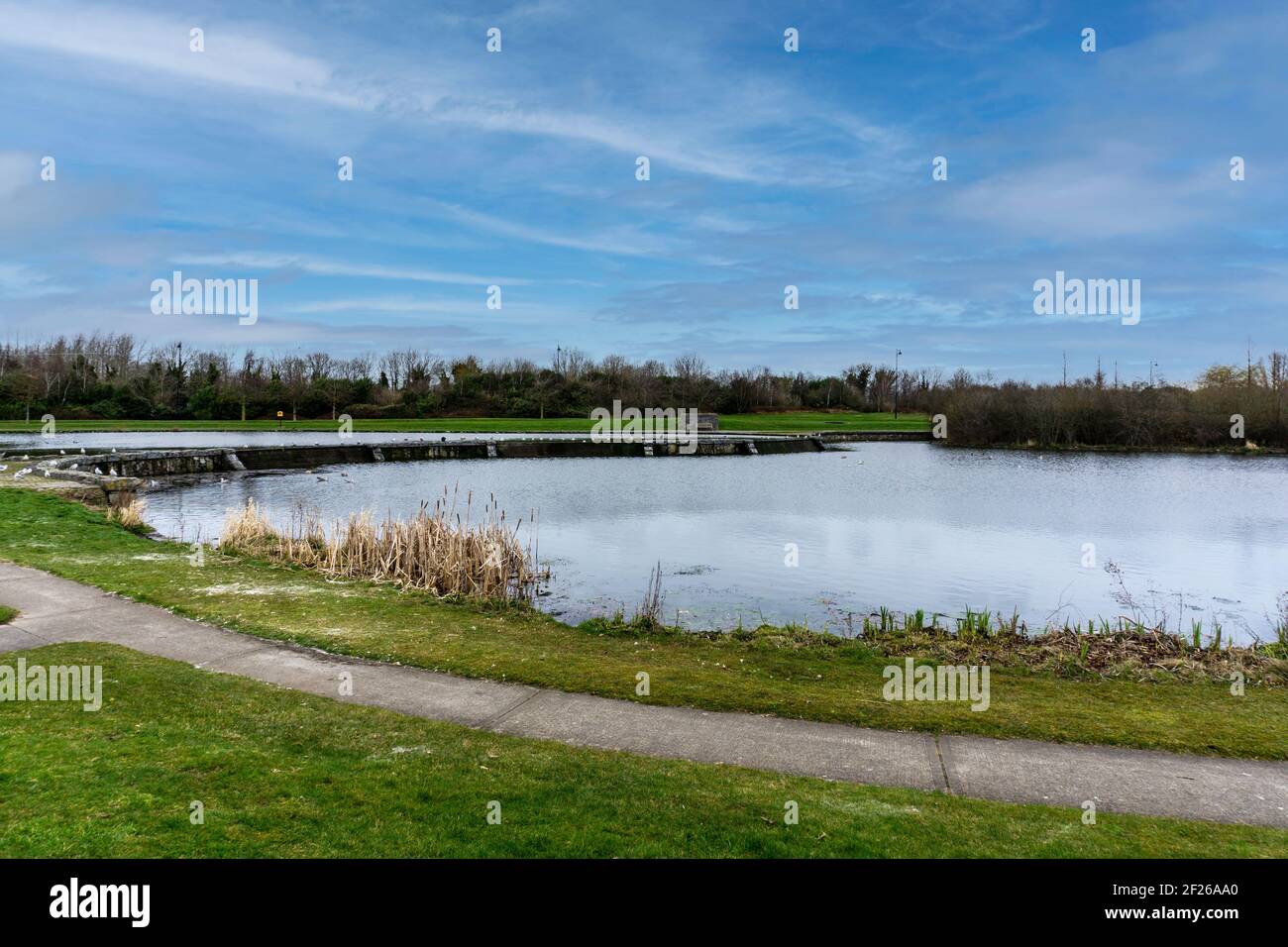 Grange Castle public park in Clondalkin Dublin Ireland. The park has