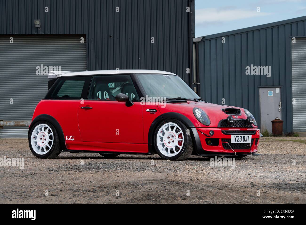 R53 Mini Cooper S, first generation BMW Mini with tuning modifications  Stock Photo - Alamy