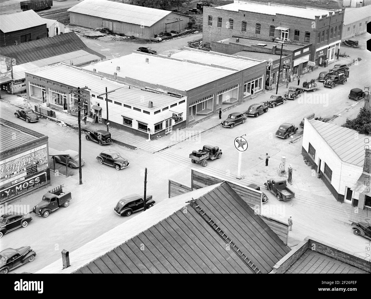 Intersection of Two Main Streets, Childersburg, Alabama, USA, Jack