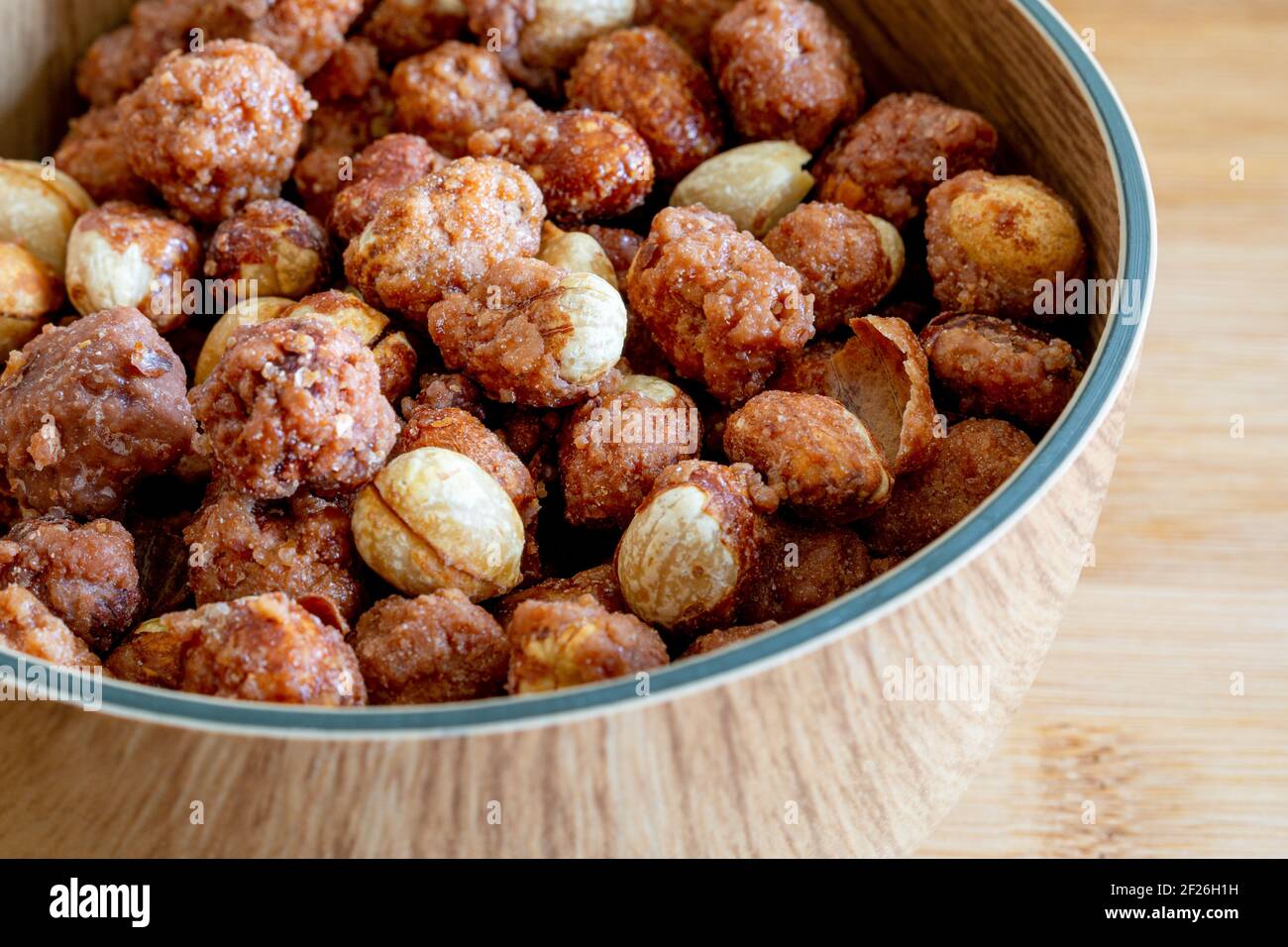 Scrunchies (caramelized peanuts) Stock Photo