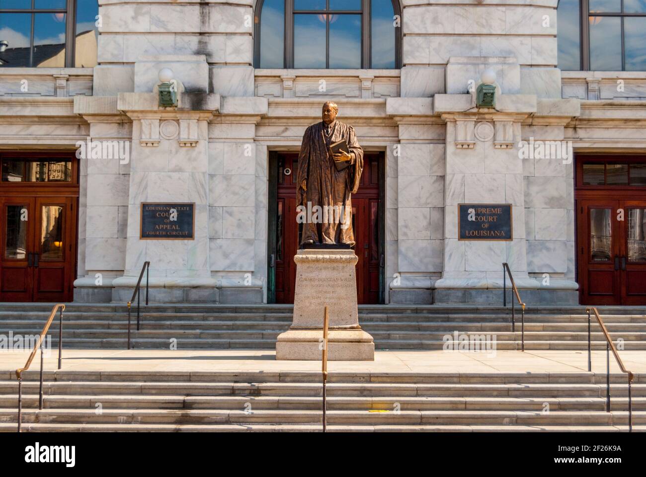 Statue outside the New Orleans Louisiana Supreme Court building Stock Photo Alamy