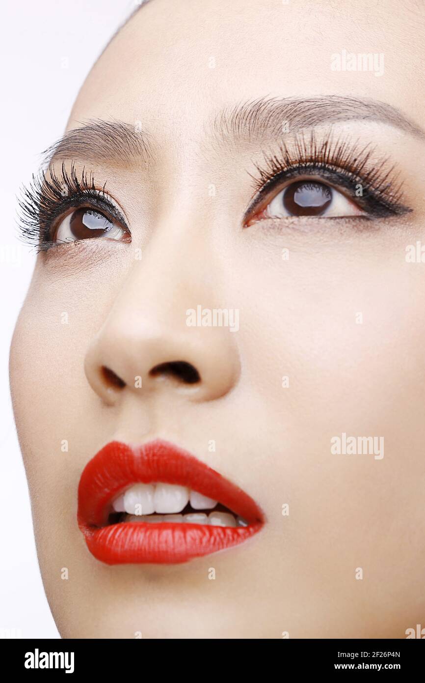 Oriental beauty makeup close-up Stock Photo