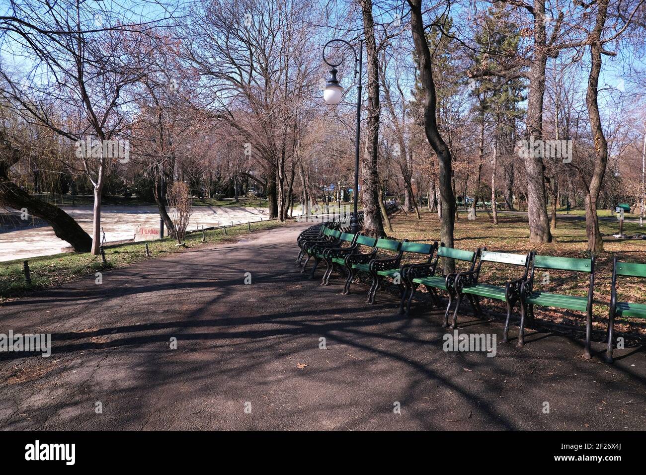 Cismigiu Park , Bucharest city, Romania Stock Photo