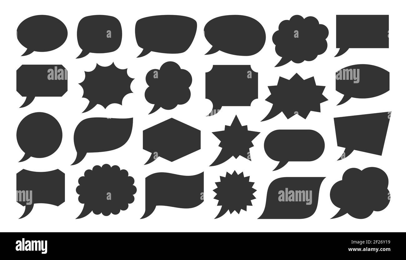 Thought bubble shapes Stock Vector Images - Alamy