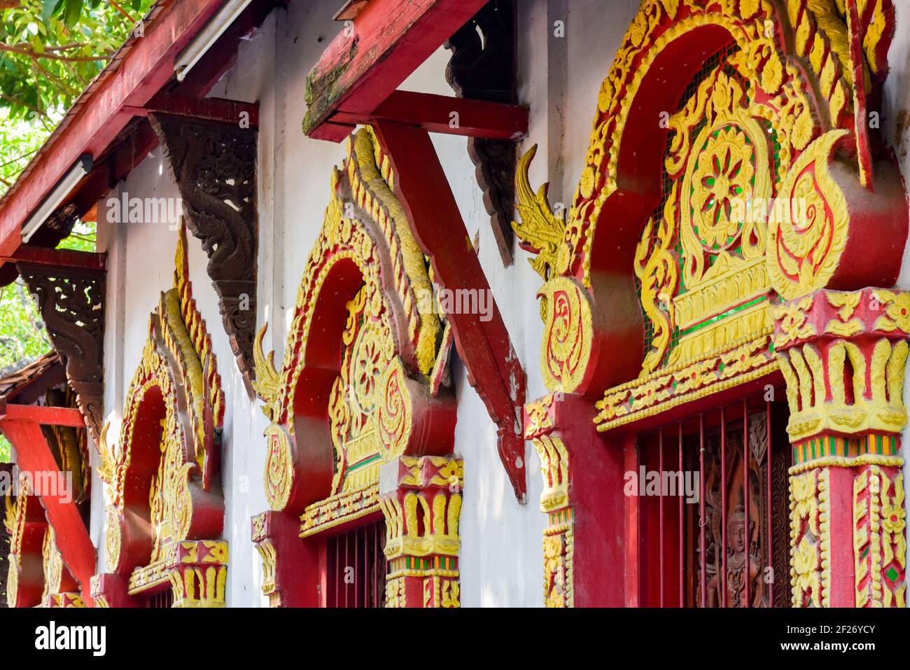 Wat Phra Singh Temple, Chiang Mai, Thailand Stock Photo