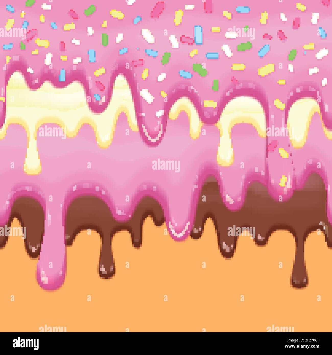 Abstract Vector Background With Donut Dripping Glaze Confectionery Delicious Glaze Sweet 6790