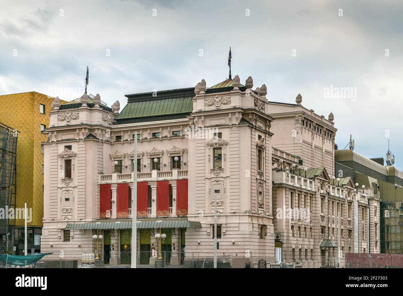 National Theatre in Belgrade, Serbia Stock Photo Alamy