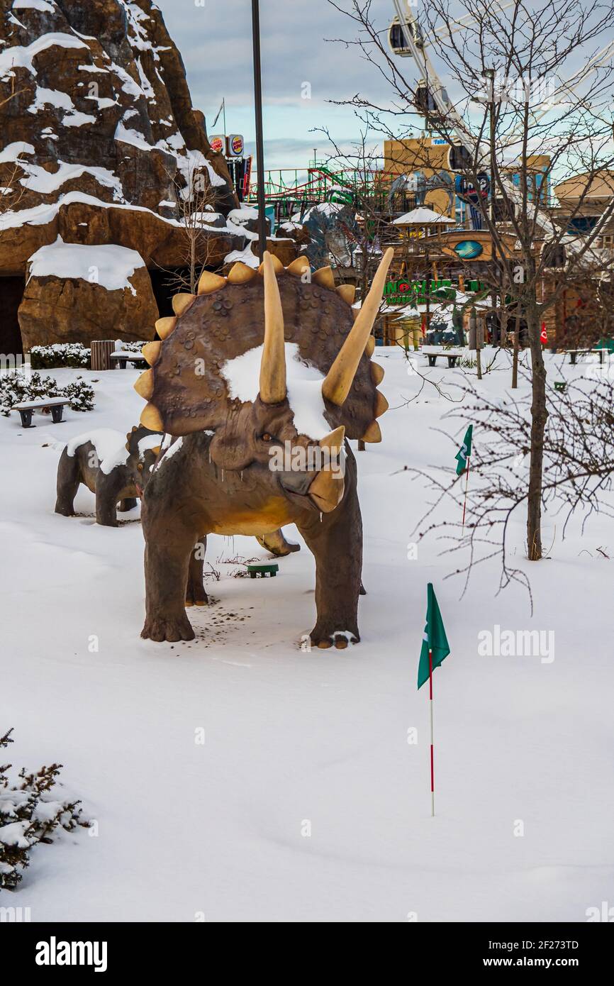 Niagara Falls Dinosaur Mini Golf Ontario Canada Stock Photo - Alamy