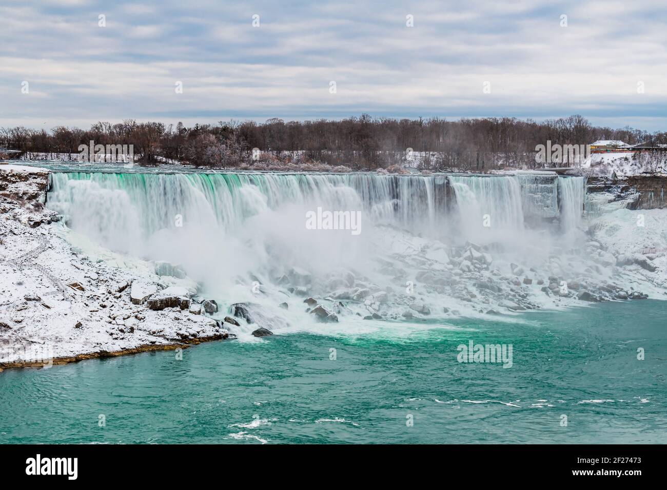 Niagara Falls Ontario Canada in winter Stock Photo Alamy