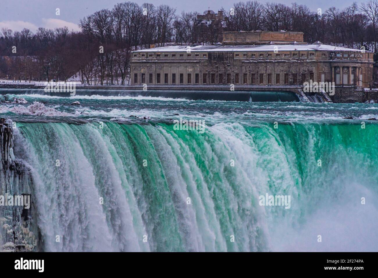 Niagara Falls Ontario Canada in winter Stock Photo