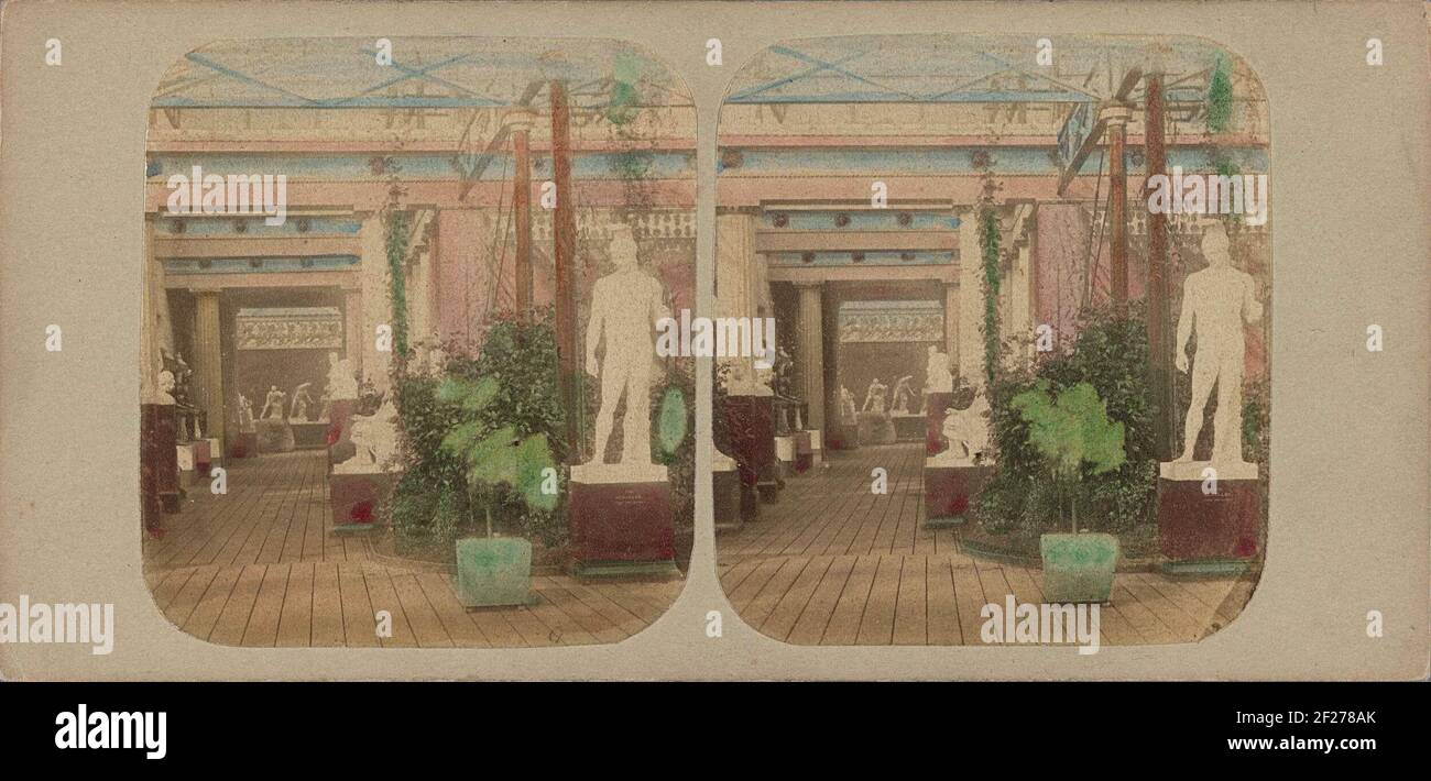 Statues in the Greek front hall of Crystal Palace in Sydenham