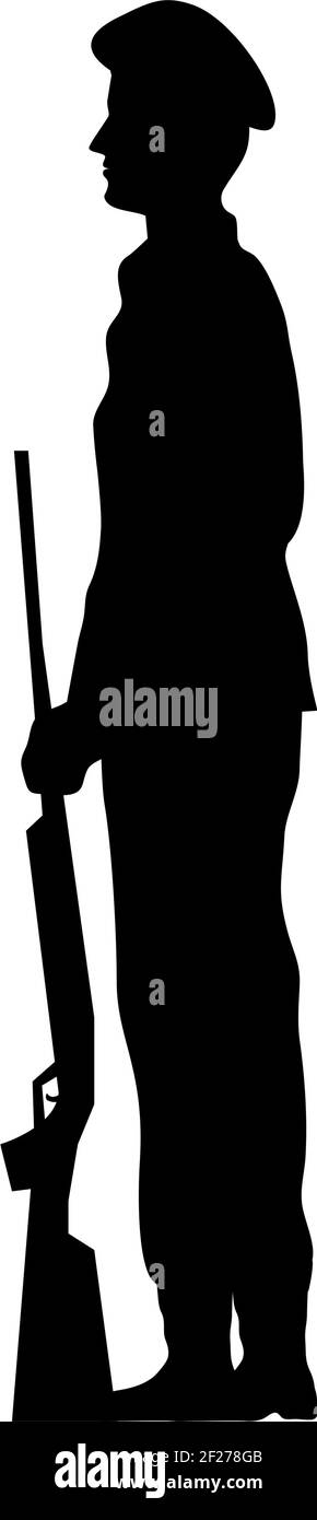 soldier with rifle Stock Vector Image & Art - Alamy