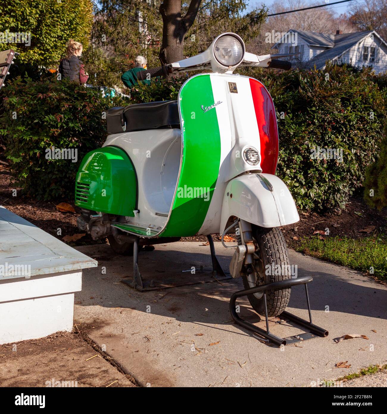 Close Up Miniature Vespa Handmade Stock Image - Image of isolated