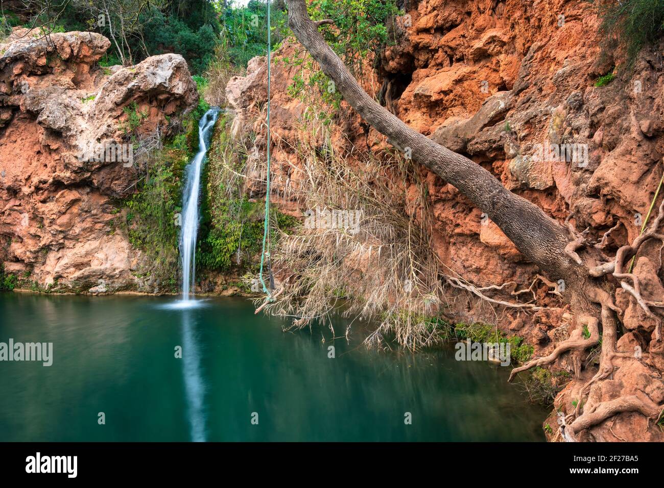 Pego do Inferno waterfall in Tavira Algarve, Portugal Stock Photo - Alamy