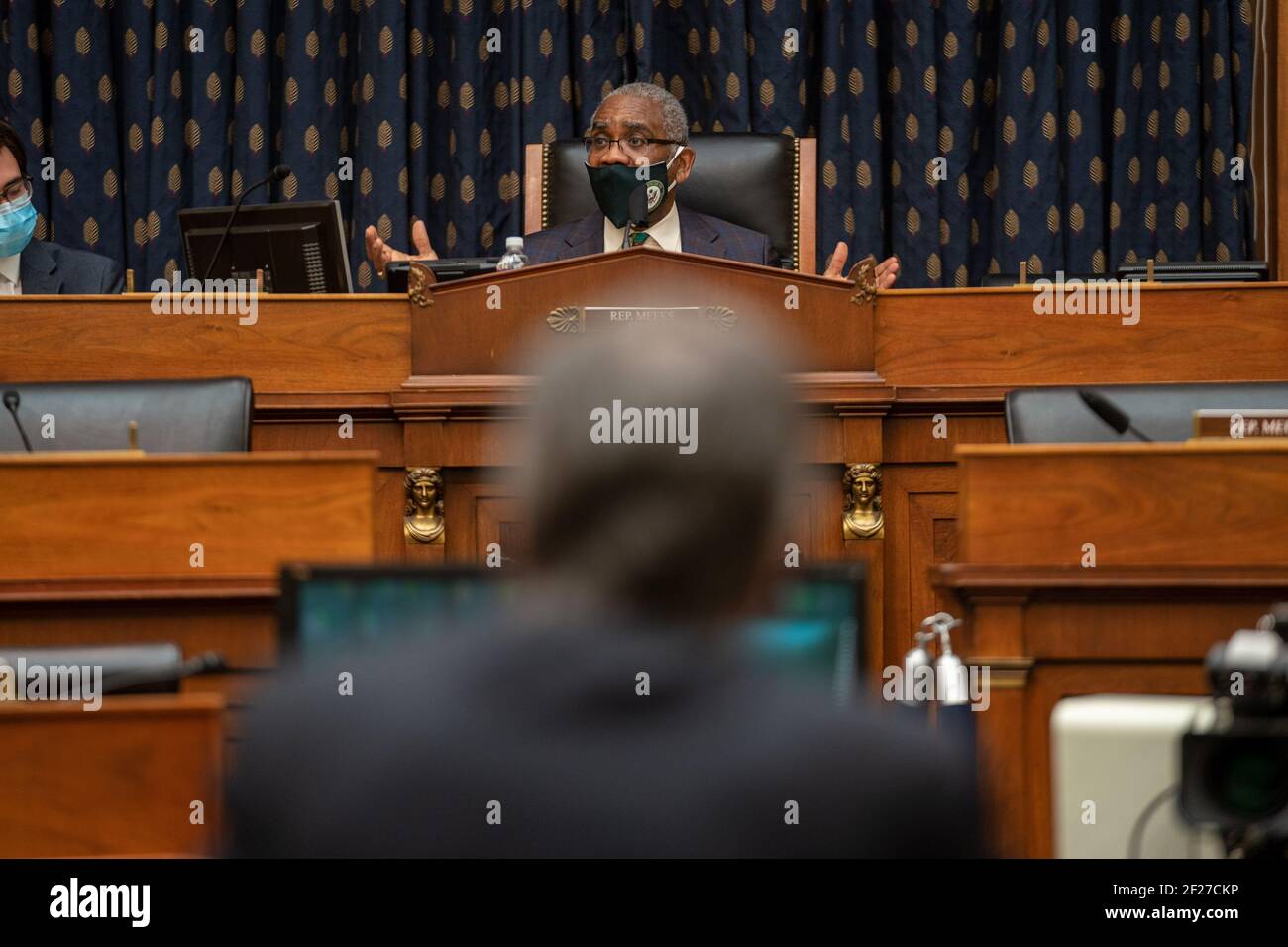 Washington, United States. 10th Mar, 2021. Chairman Rep. Gregory W. Meeks closes the hearing after U.S. Secretary of State Antony Blinken testified before the House Committee on Foreign Affairs on The Biden Administration's Priorities for U.S. Foreign Policy on Capitol Hill on Wednesday, March 10, 2021 in Washington, DC. Photo by Ken Cedeno/UPI Credit: UPI/Alamy Live News Stock Photo