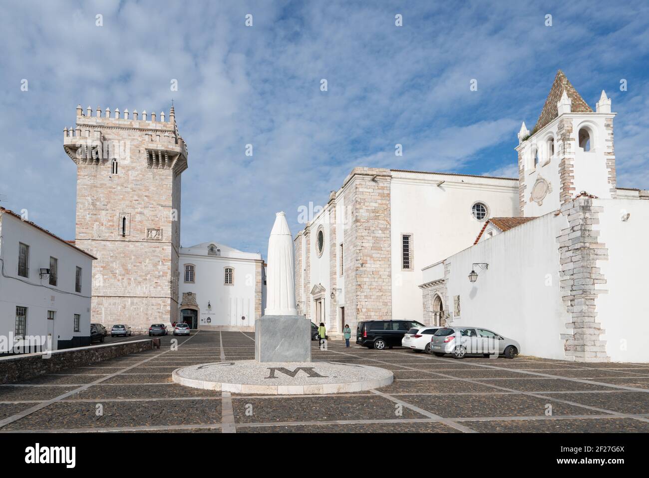 Estremoz castle in Alentejo, Portugal Stock Photo