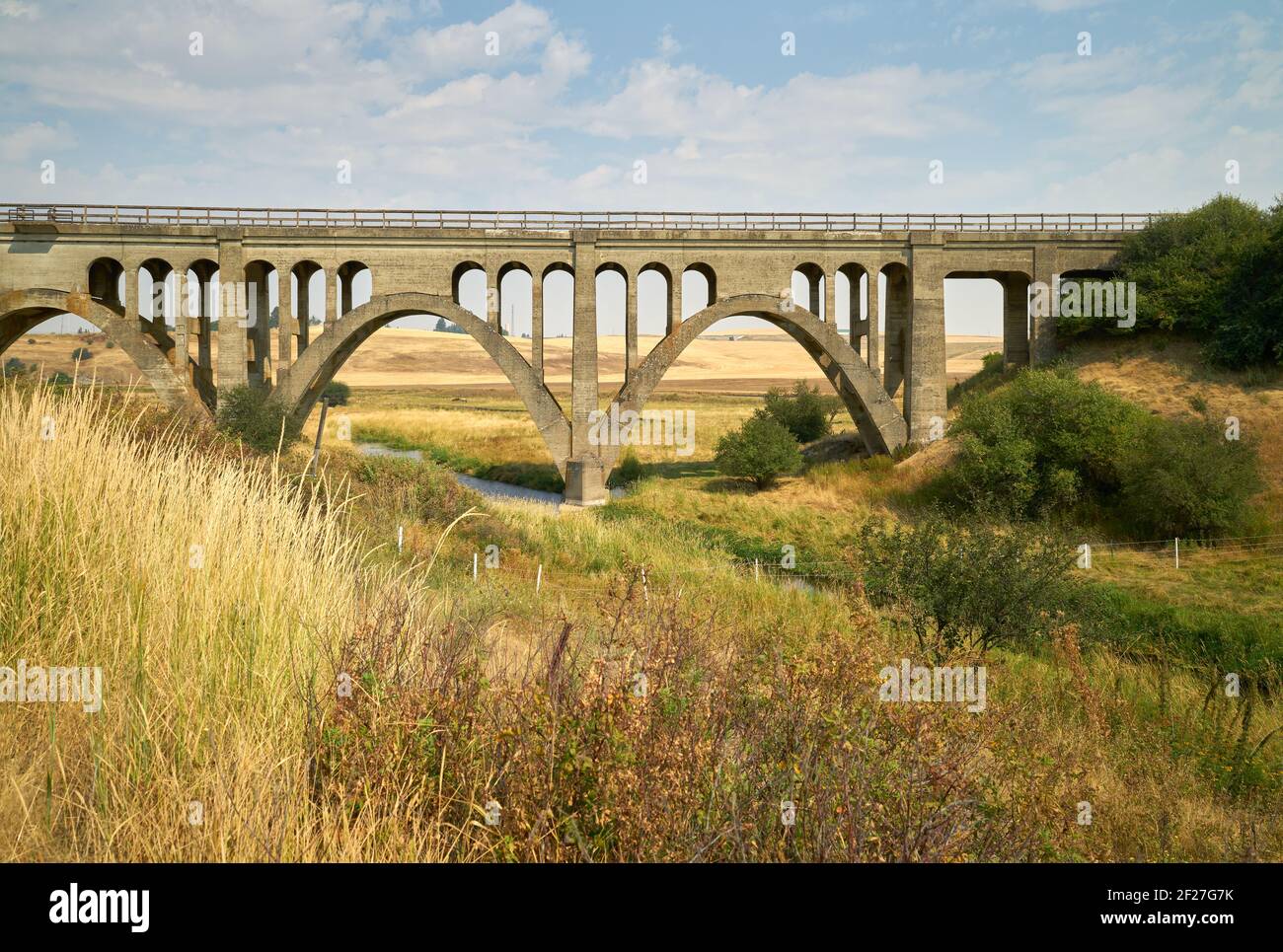 Rosalia Railroad Bridge. The concrete railroad bridge in the Palouse