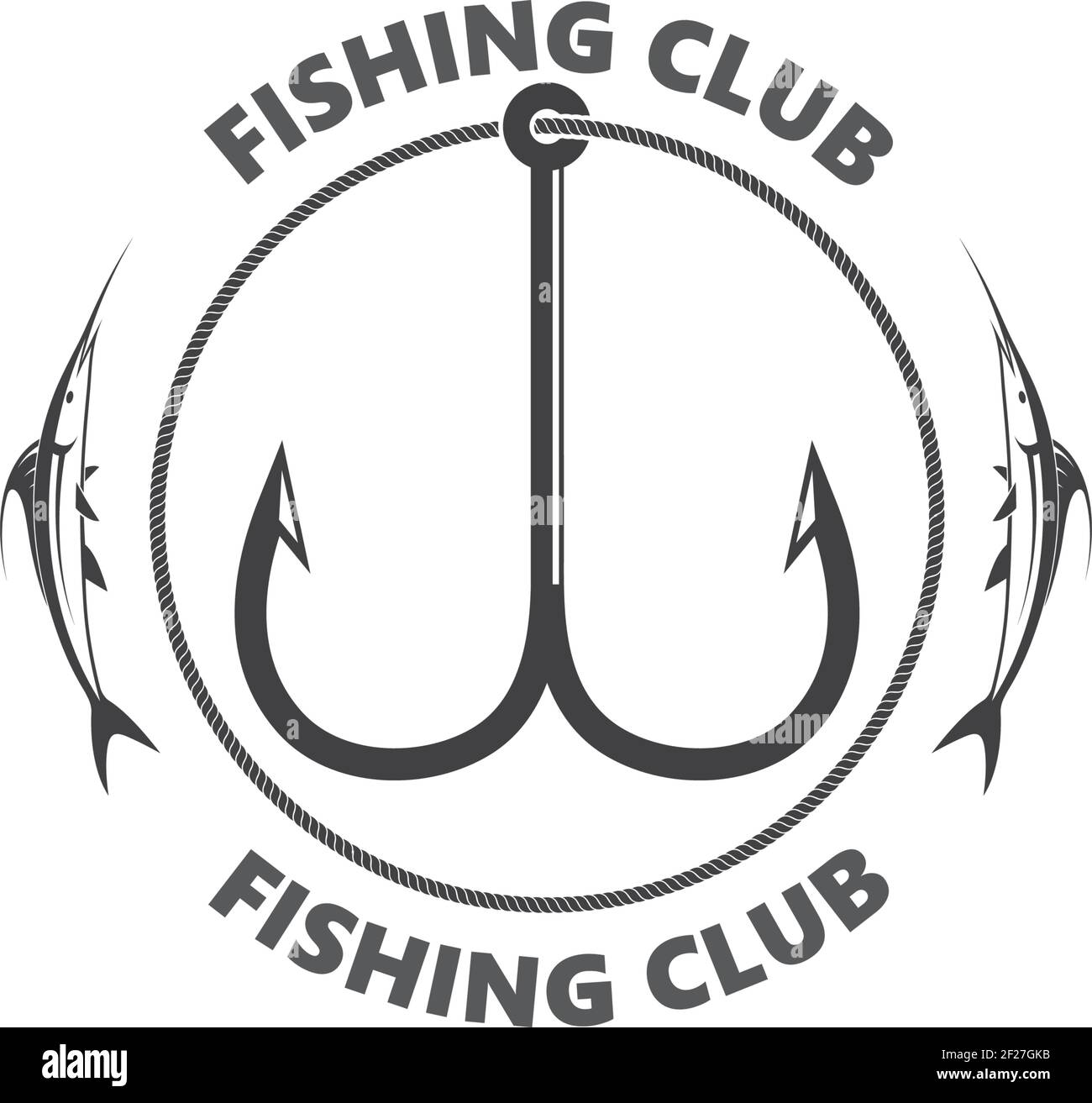 fishing hook logo icon vector illustration design Stock Vector Image & Art  - Alamy