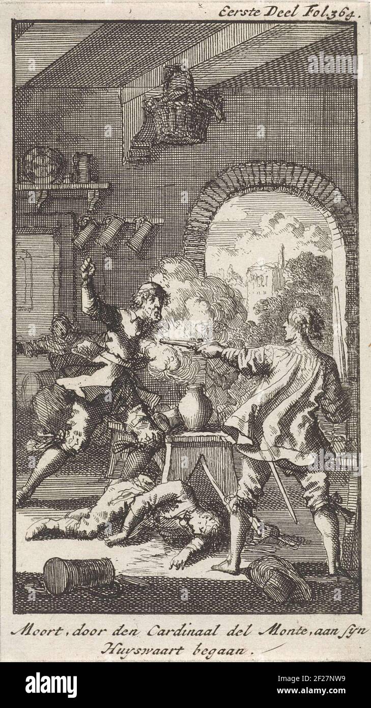 In a inn, the Drunken Cardinal Innocenzo Ciocchi del Monte, the