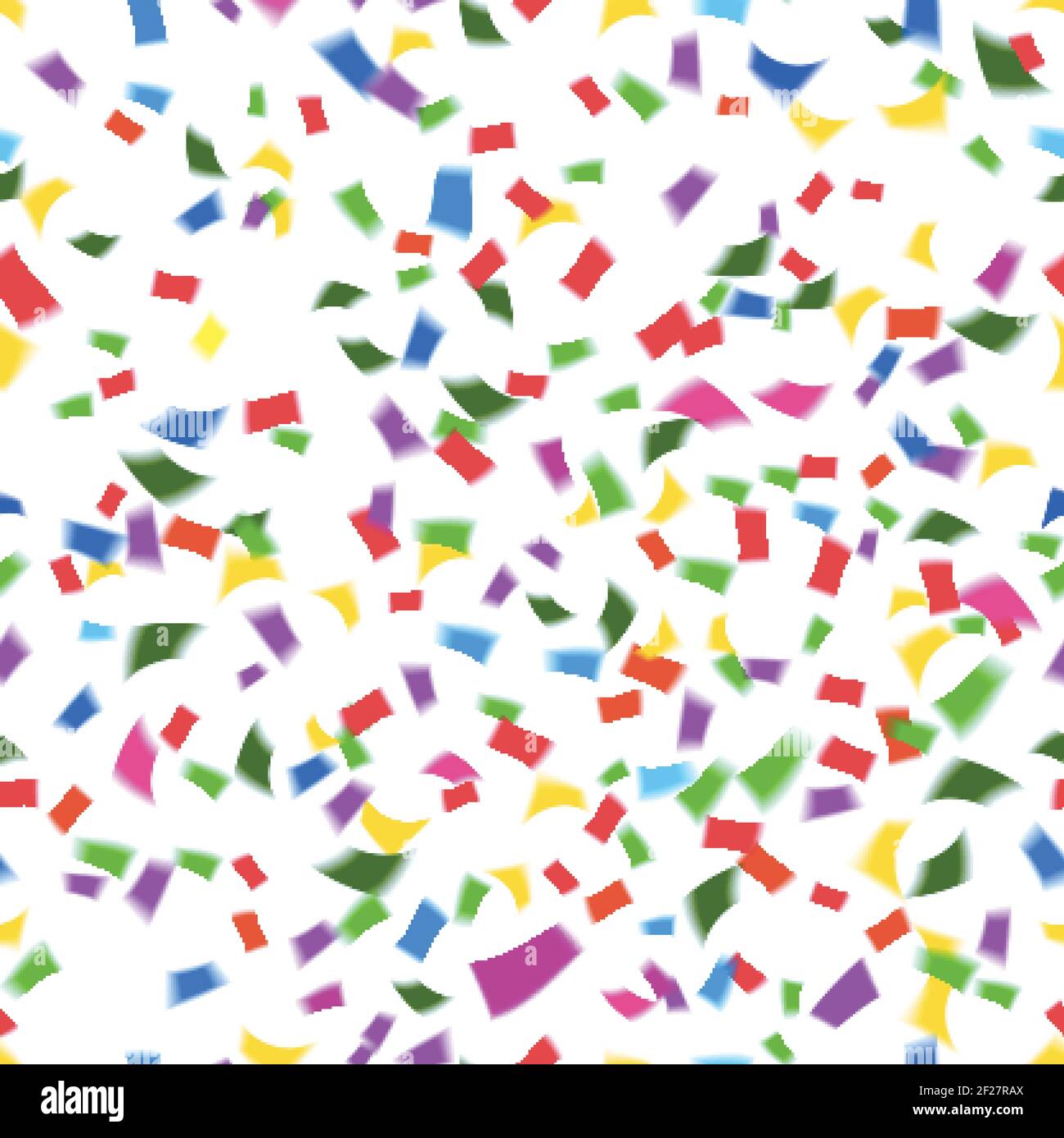Vibrant seamless vector pattern of falling paper confetti in the colors of  the rainbow or spectrum in a festive party or holiday concept such as New  Stock Vector Image & Art 