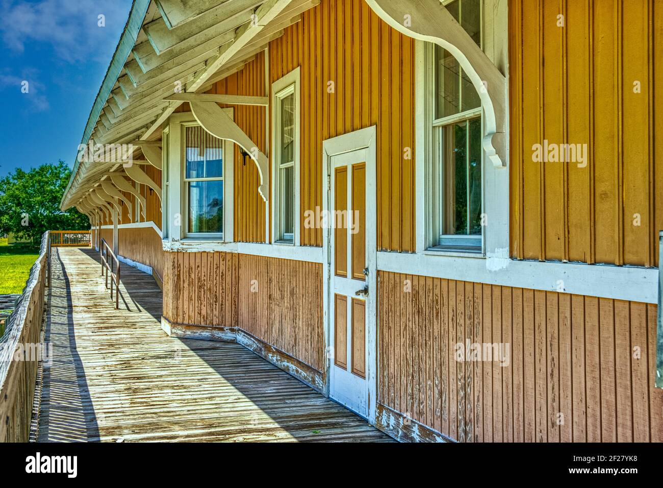 The replica of the Florida East Coast Railway’s Homestead Depot located