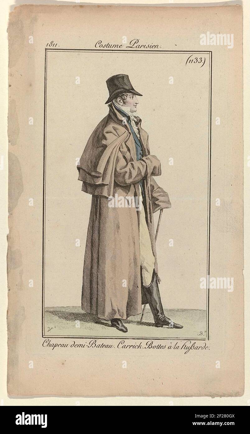 Journal des Dames et des Modes: Men's Fashion.The Journal des Dames et des  Modes occasionally provided coverage of men's styles. These illustrations  give a good picture of trends in mens' clothing from