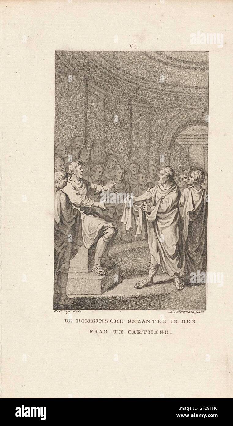 Quintus Fabius Maximus for the Council in Carthago; The Roman envoys in