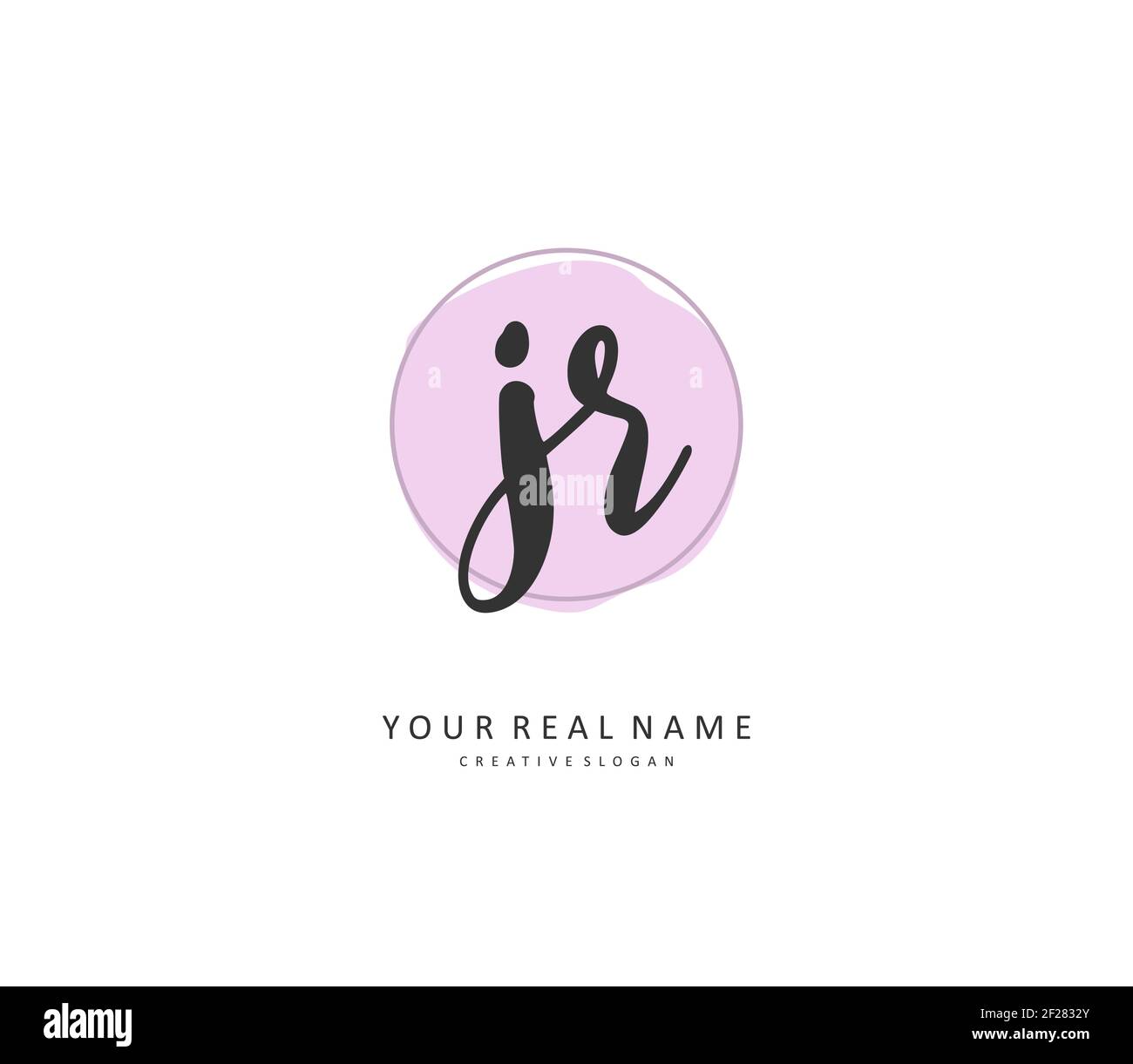 Jr Initial Simple Jr letter Stock Vector Images - Alamy